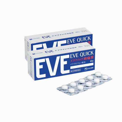 [SSP] EVE QUICK, 이브 퀵 40정, 2개 세트, 두통, 생리통, 치통 일본 대표 종합진통제